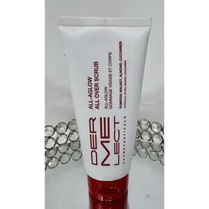 DERMELECT All-Aglow All Over Scrub. 3.3 fl. oz Full Size - No Box-Sealed.